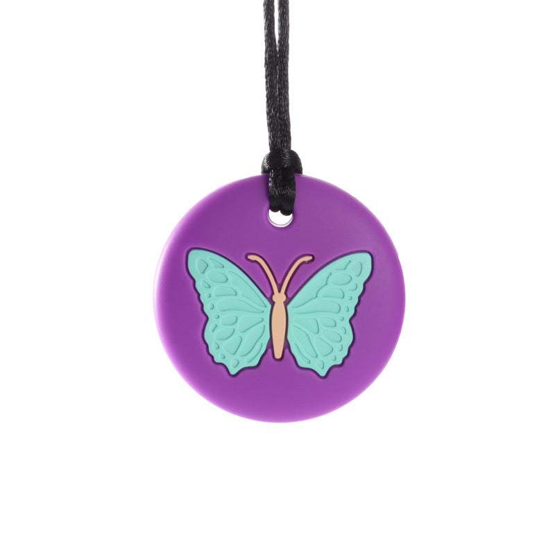 Wholesale Necklace Pendant Silicone Butterfly Teether